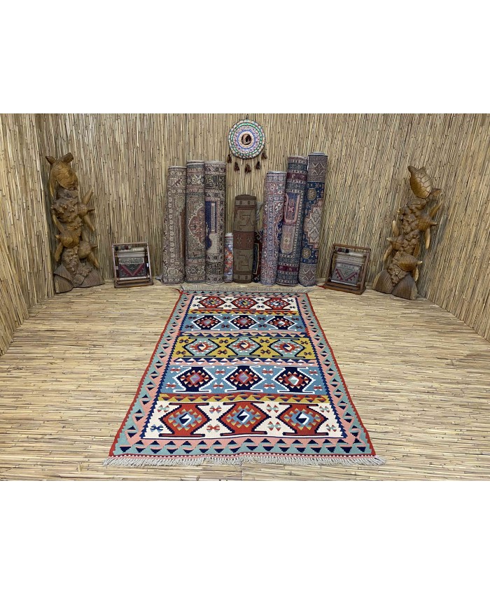 Handmade Turkish Kayseri Acrylic Original Kilim – FREE SHIPPING..!